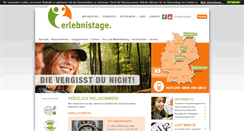 Desktop Screenshot of erlebnistage.de